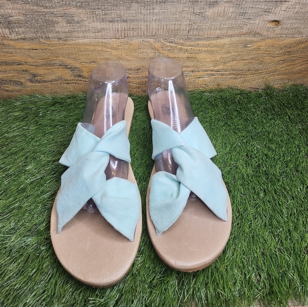 New Vans Ayla Slide Green Slip On Slides Flats NWT - image 6